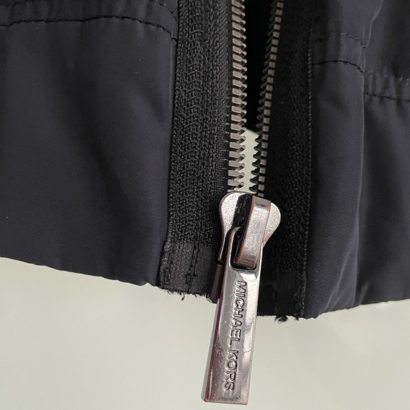 Loved Michael by Michael Kors MK Women’s Classic Navy Bomber Jacket Size Small S - Picture 8 of 13